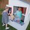 KidKraft White Modern Outdoor Wooden Playhouse with Picnic Table, Mailbox & Outdoor Grill